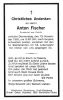 Sterbebild Anton Fischer (geb. Eberl) (1981)